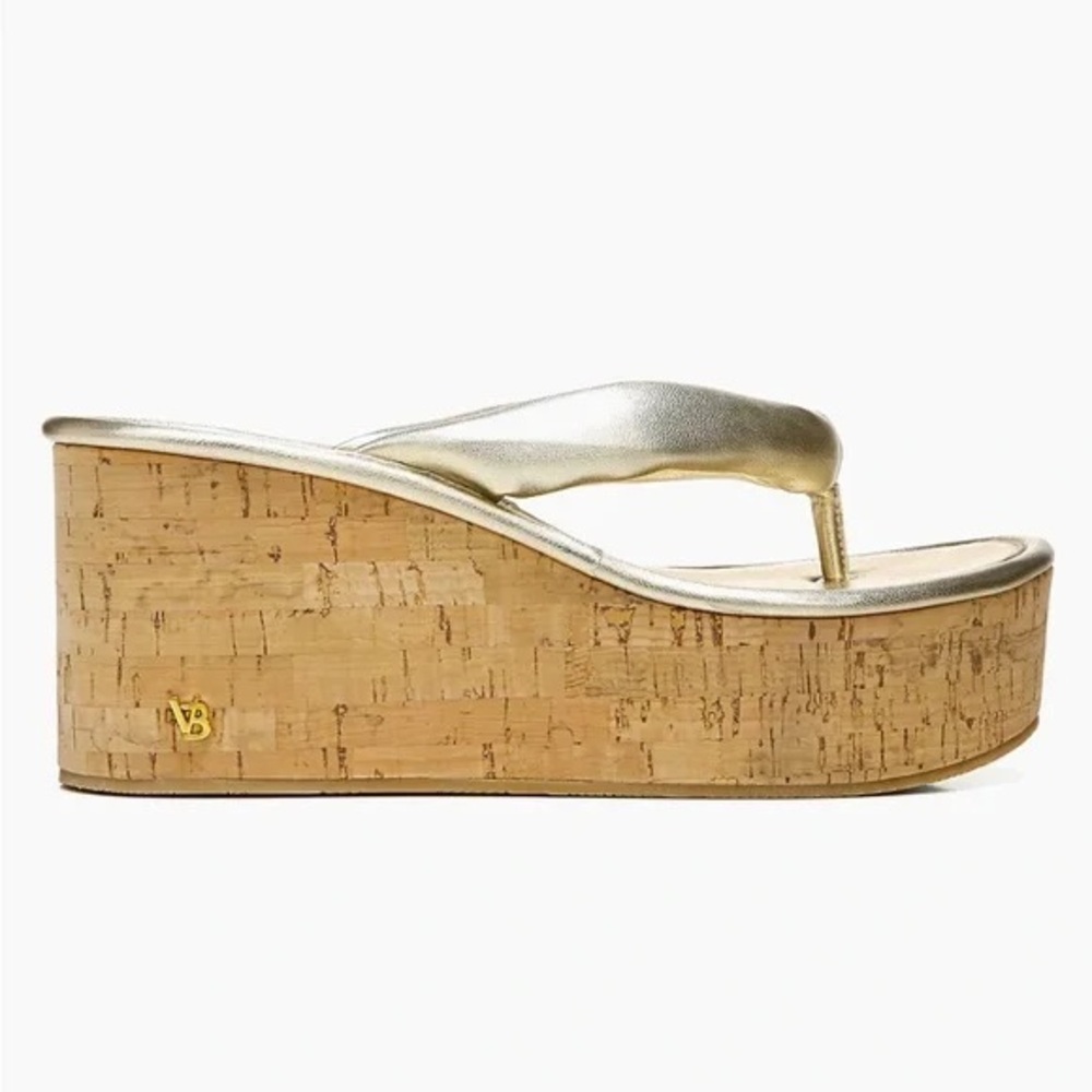 Veronica Beard Wedge Flip Flops